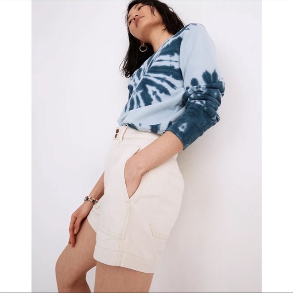 Madewell- NWT Denim Dempsey Shorts in Vintage Canvas Wash- Size 32 - Picture 2 of 9